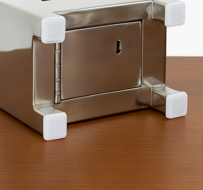 stainless steel donation box (dan peti ) - 11" by 8" by 5" inch